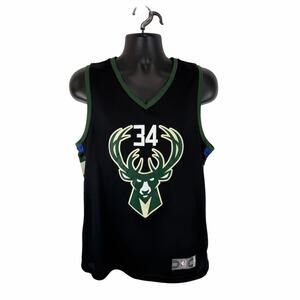 Fanatics Milwaukee Bucks NBA Jersey Size Medium No 34 Antetokounmpo